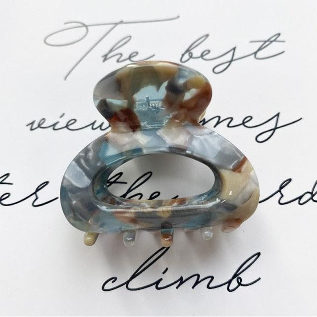 Sweet Mini Acetate Hair Clip for Women Girls Hair Claw Chic Barrettes Crab Hairpins