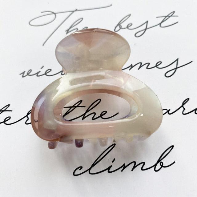 Sweet Mini Acetate Hair Clip for Women Girls Hair Claw Chic Barrettes Crab Hairpins