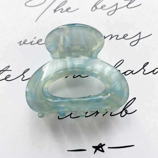 Sweet Mini Acetate Hair Clip for Women Girls Hair Claw Chic Barrettes Crab Hairpins