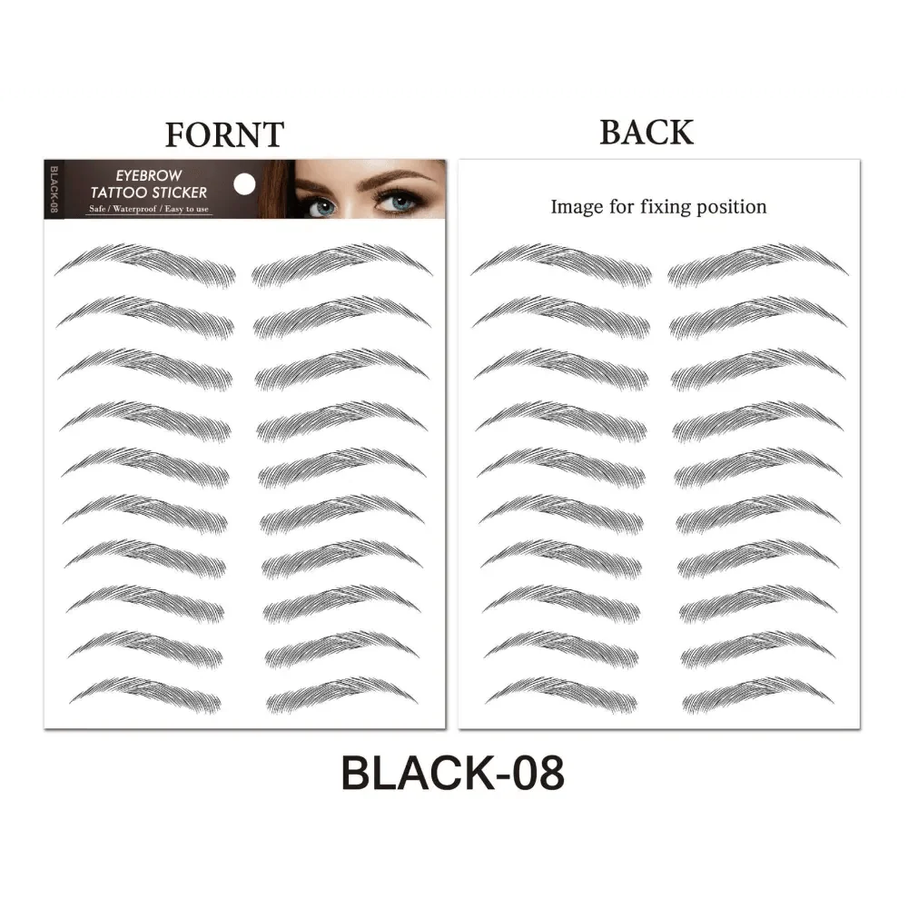 Trendy Waterproof  1 Piece Hair-liked Authentic Eyebrow Tattoo Sticker
